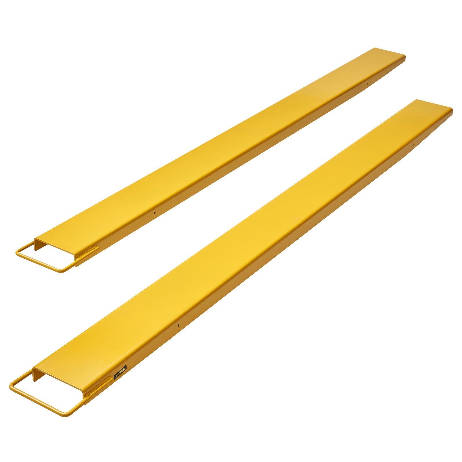 Forklift Extension Forks 96inch 4.5inch 4000lb Capacity Carbon Steel Yellow