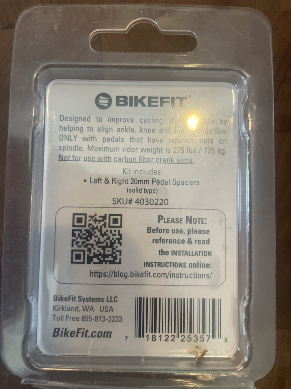 New-Old-Stock BikeFit Pedal Extenders • 20mm x 9/16″. ( FSW)