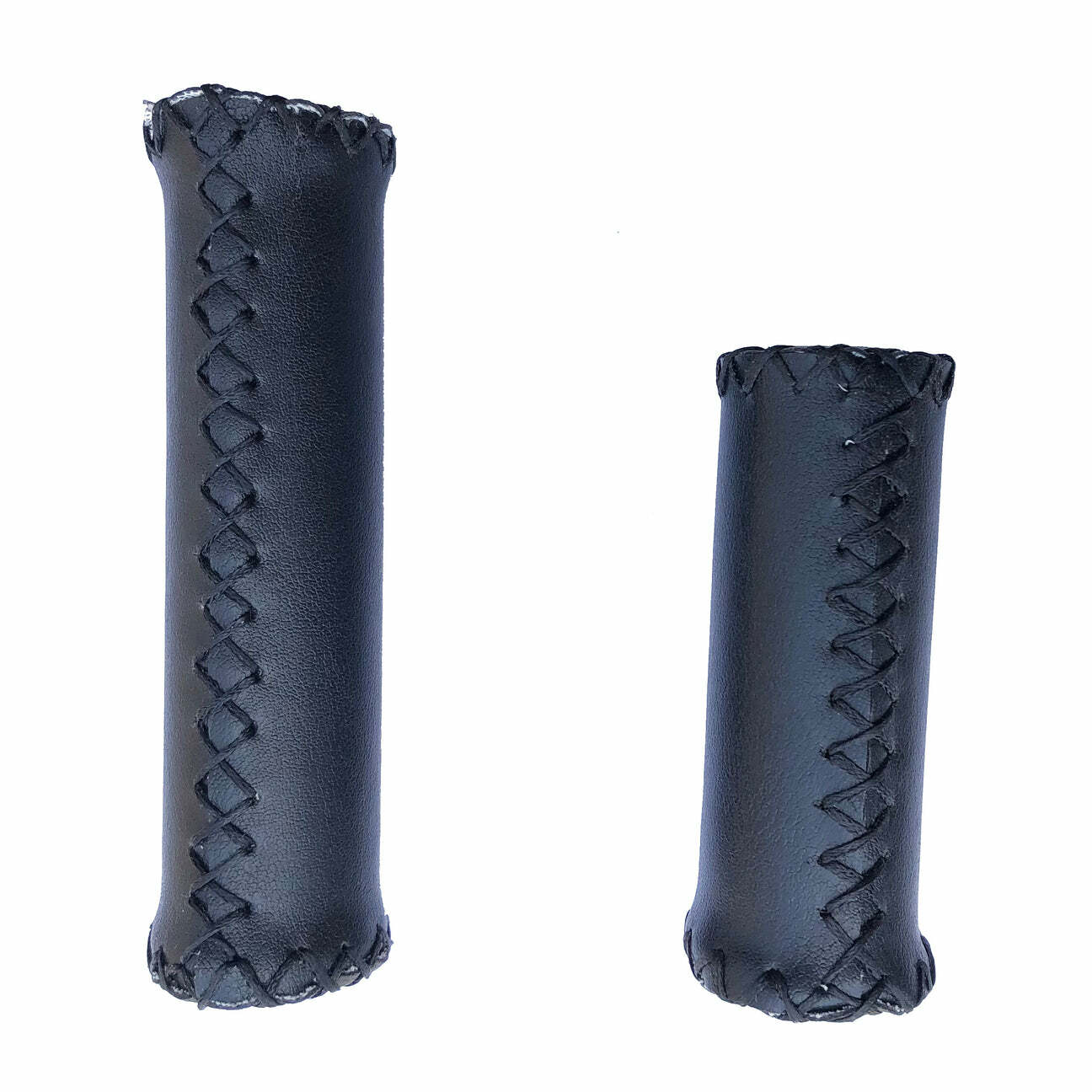 BLACK Synthetic Leather Grips for 3/7 Speed Beach Cruiser City Hybrid Bikes