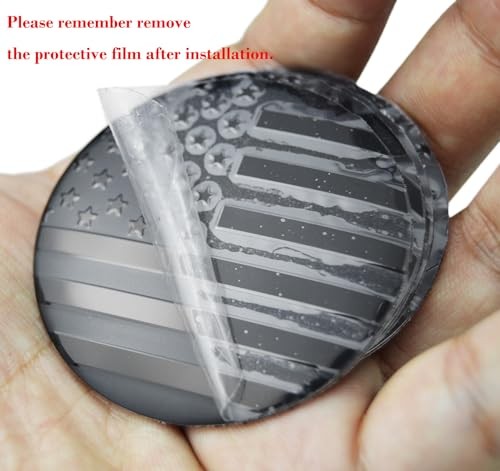 4X 56.5mm=2.24 inches Black American Flag 2.23 inches(56mm) U.S. Flag – Black