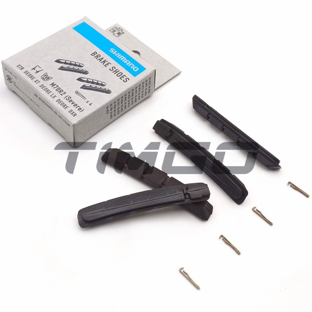 SHIMANO M70R2 MTB Bike V-Brake Shoe Cartridge Inserts Pads XTR XT LX DEORE DXR