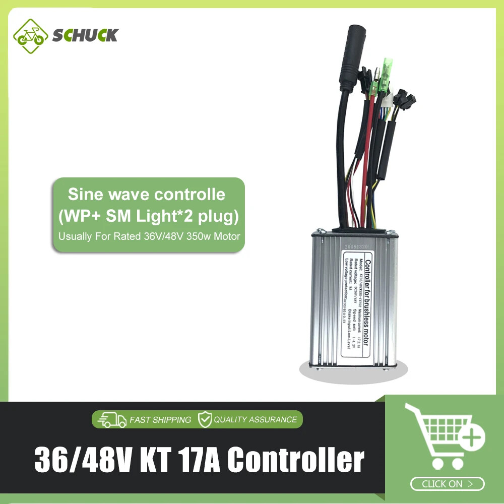 KT Controller 15A-50A E-bike Square Sine Wave Control System 36V 48V 72V Motor