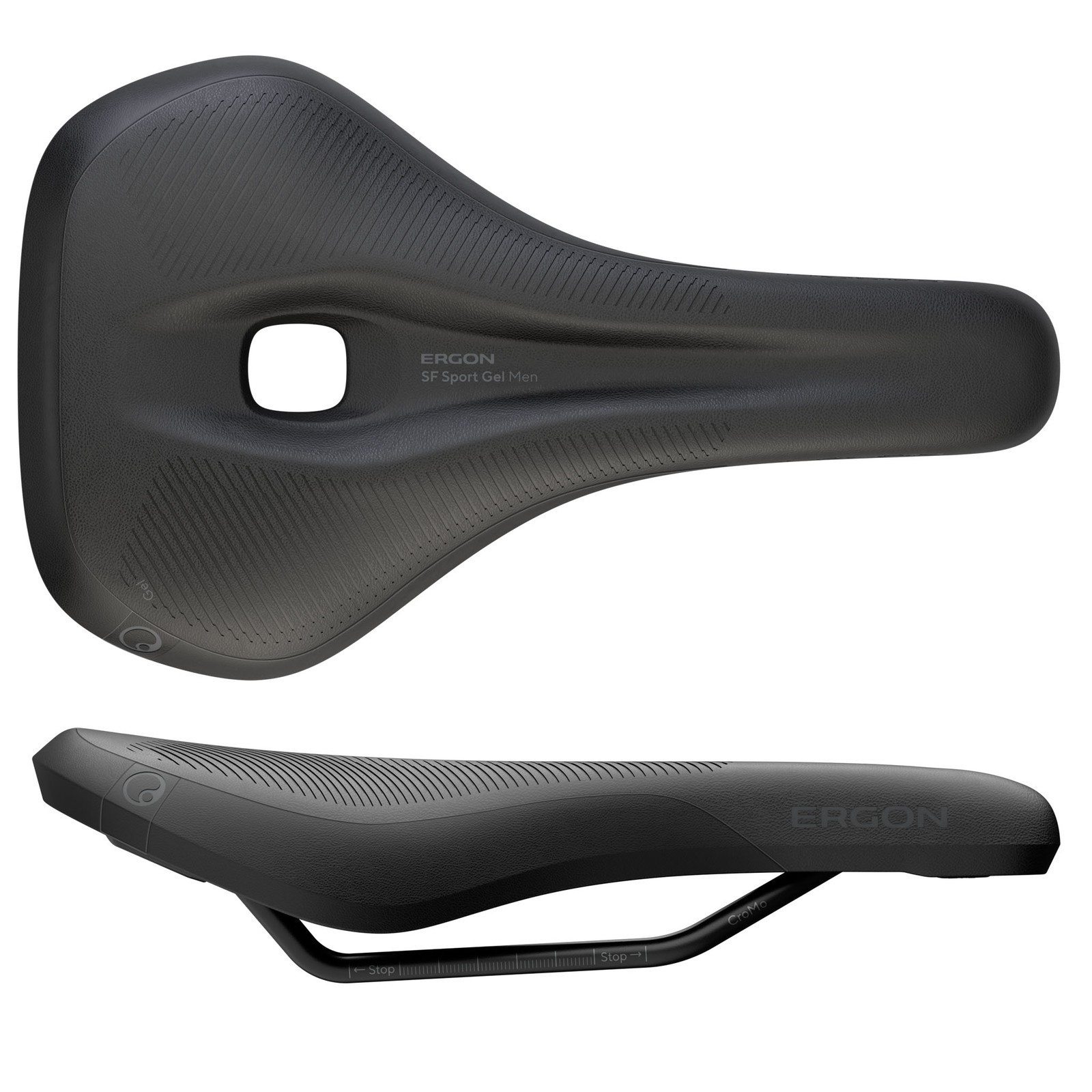 Ergon SF Sport Gel Men’s Saddle, Medium/Large – Black