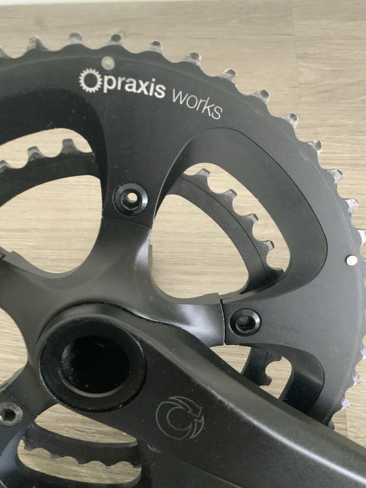 PRAXIS WORKS CRANKSET DOUBLE 172.5 MM ARMS 10 OR 11 SPEED 52-36 TOOTH BB30