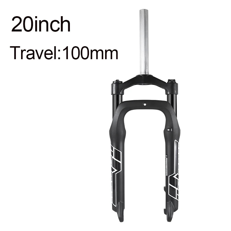 Snow Bike Air Fork 20/26in Fat Tire MTB E-bike Supension Front Fork 100mm Travel