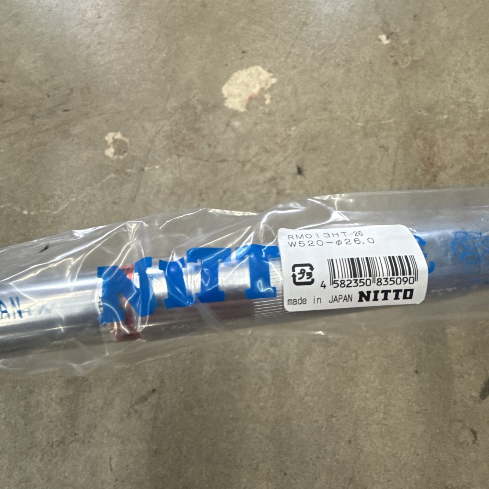 Nitto RM-013-HT 52cm Drop Heat Treated Handlebars Silver 26 Bike Cyclocross Road