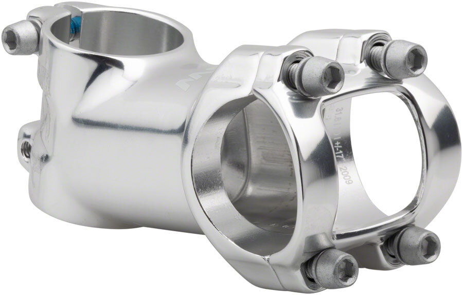 MSW 17 Stem Length 70mm Clamp 31.8mm +/-17 Deg 1 1/8 in Silver Aluminum MTB