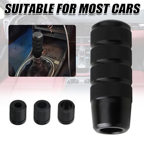 95mm/3.74″ Car Shifter Knob, Aluminum Weighted Automotive Gear Shift Black