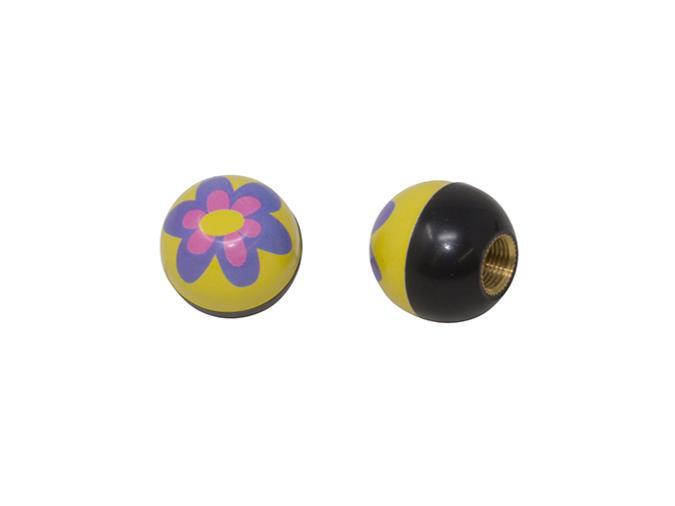 Fenix Pretty Flower Purple Bike Bicycle Round Valve Stem Valve Caps