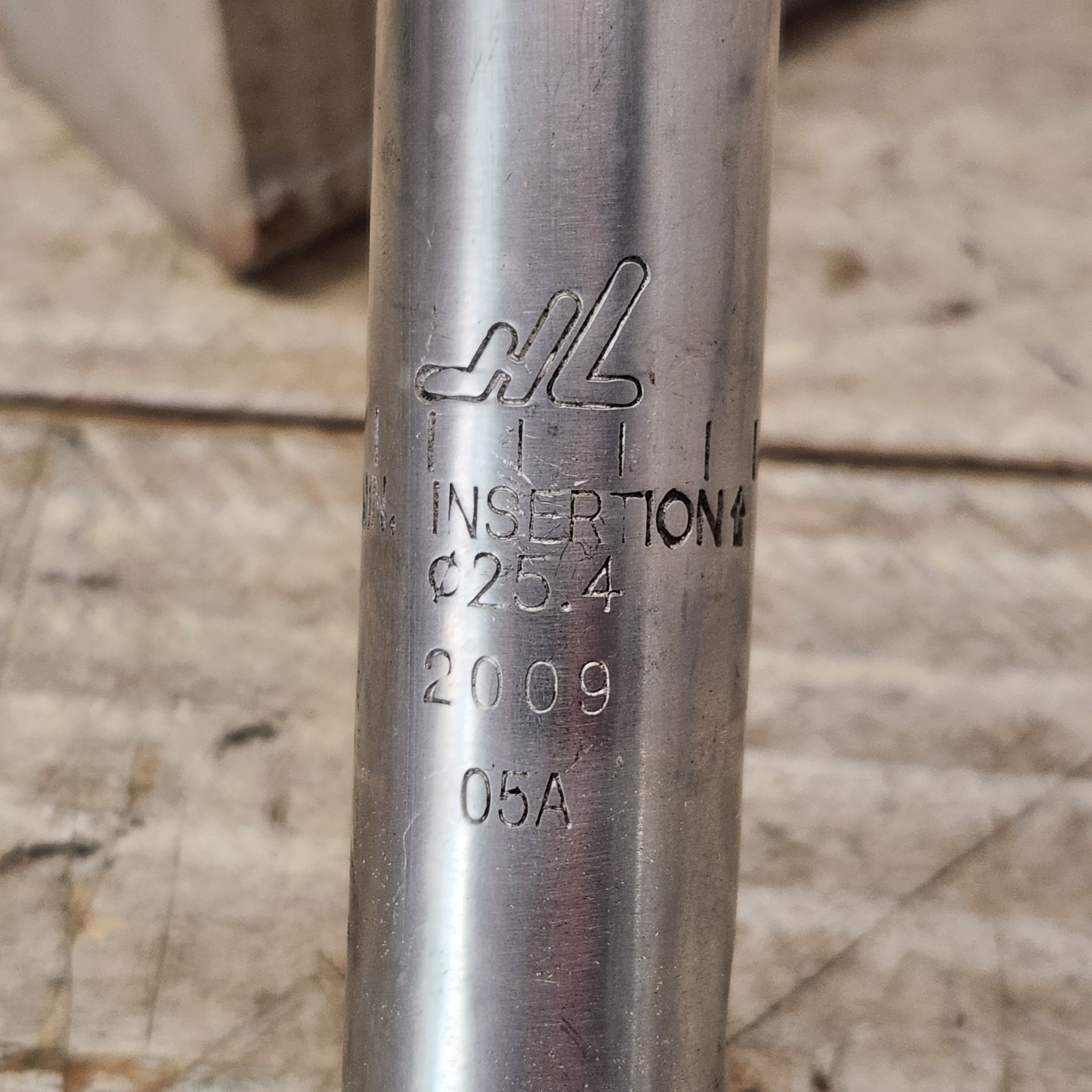 2009 Alloy NL Riser Stem 25.4.mm Quill 25.4mm Bar Clamp 80mm Reach Silver