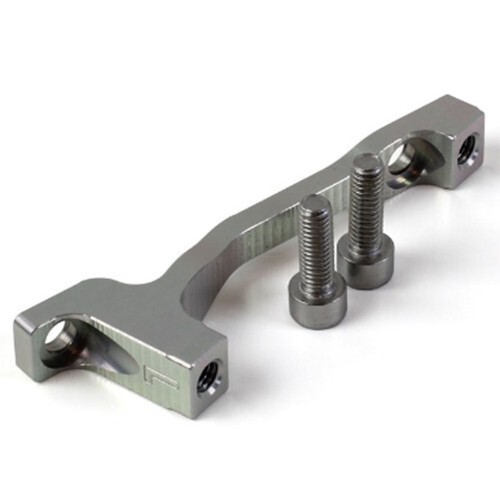 Hope Brake Mount L Post 160 to Post 180/Post 180 to Post 200 Silver – Brand New