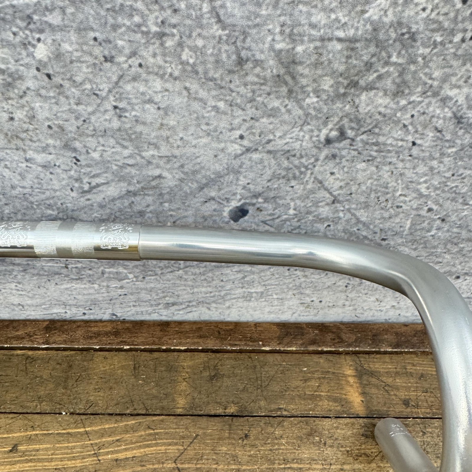 Nitto Noodle Drop Handlebar 26.0 Clamp 46cm NOS Silver Alloy Bar 460 26mm