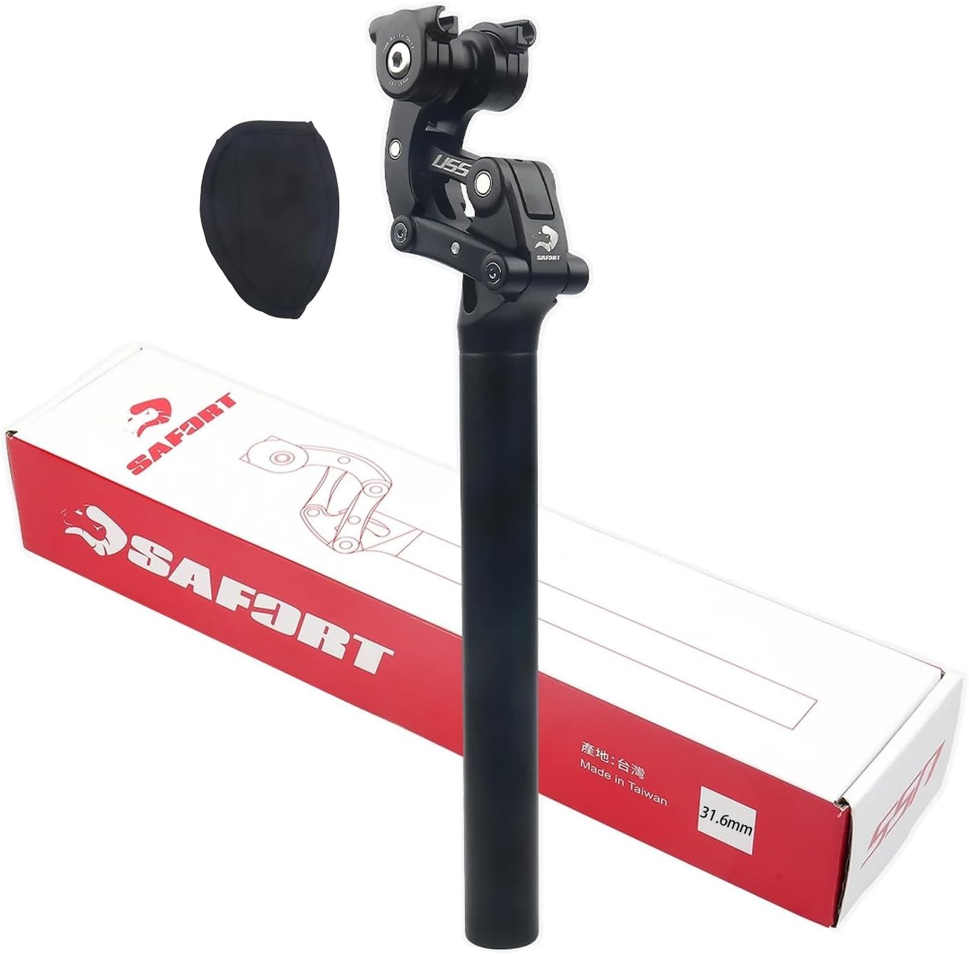 SAFORT USS SP18 Suspension Seatpost 4-Links Structure w/ Hard/Soft Micro 31.6mm