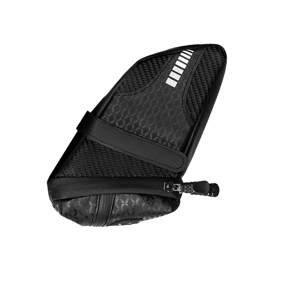 Reflective Black Bike Under Seat Bag 22x13x10cm Fits Pump Wallet Patch Kit