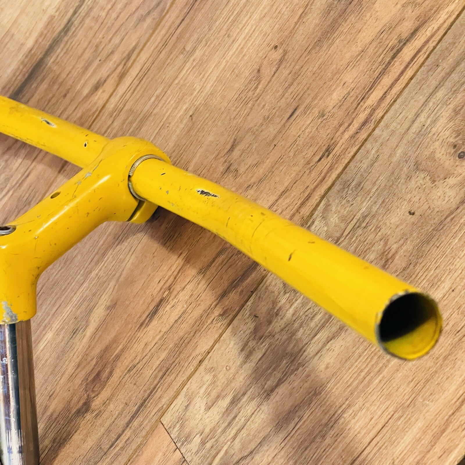 Vintage 80s 1-inch Threaded Rigid MTB Fork 26 + Matching Quill Stem & Sweep Bars