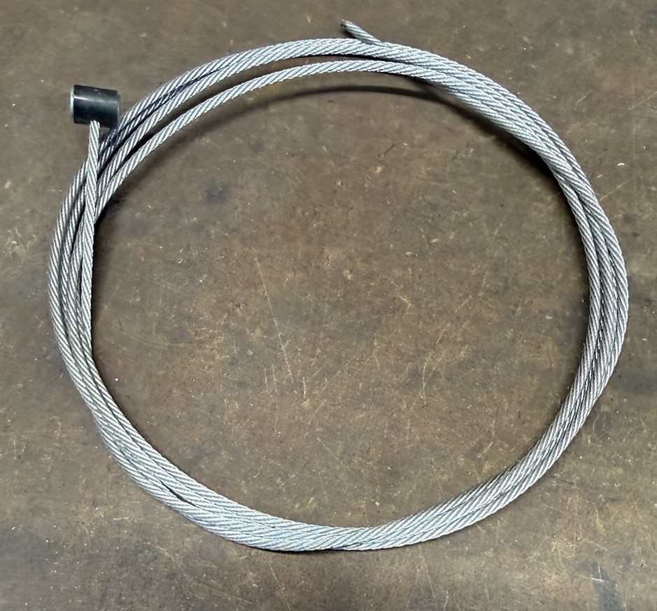 Pair (2) Shimano NOS 1700mm X 2.0 mm Brake Cables w/ SLR Spacer Vintage MTB