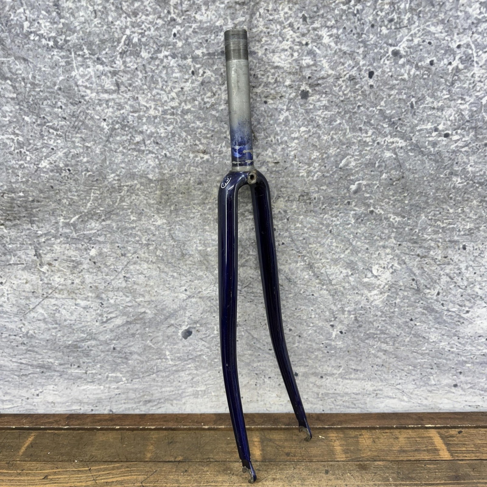 Vintage Ritchey 700c Fork 1 In Threaded Blue Steel Road Pantograph