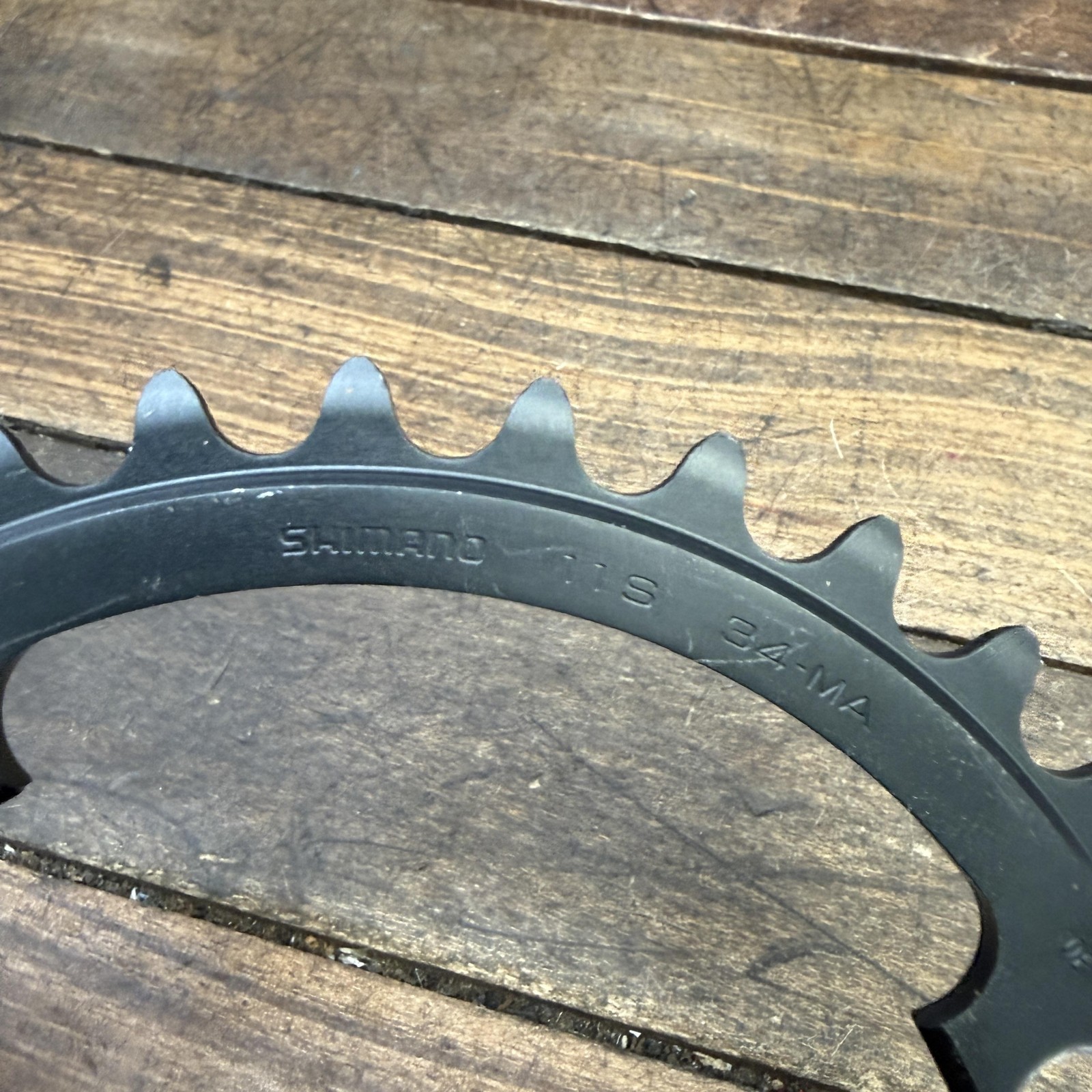 Shimano 34T Chainring 110 BCD 4-Arm Asymmetric Black Road Bike 11 Speed 34 Tooth