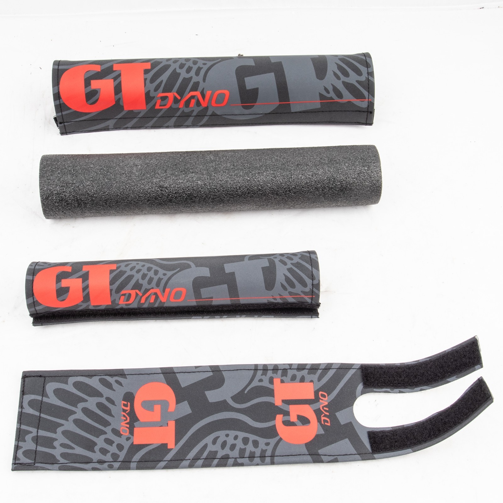 GT Dyno Bmx Pad Sets 3pc Grey Black Red Officially Licensed Product 89-99