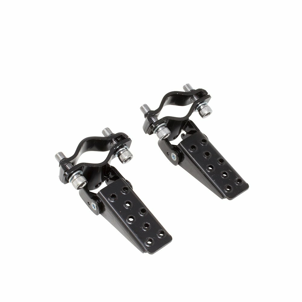 Pair Bicycle Steel Foldable Folding Fork Foot Step Pegs BLACK Bike BMX MTB