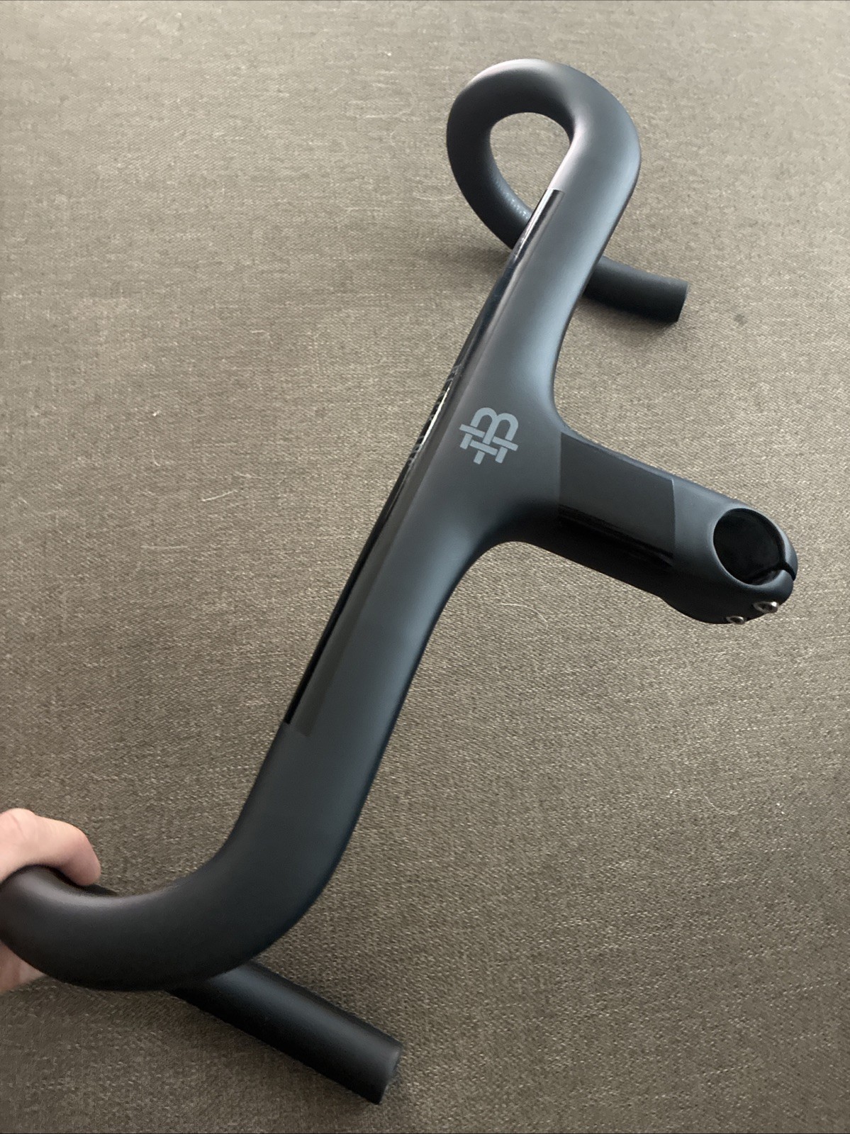 Black Inc integrated handlebar 110 mm x 42 cm road gravel bike carbon barstem