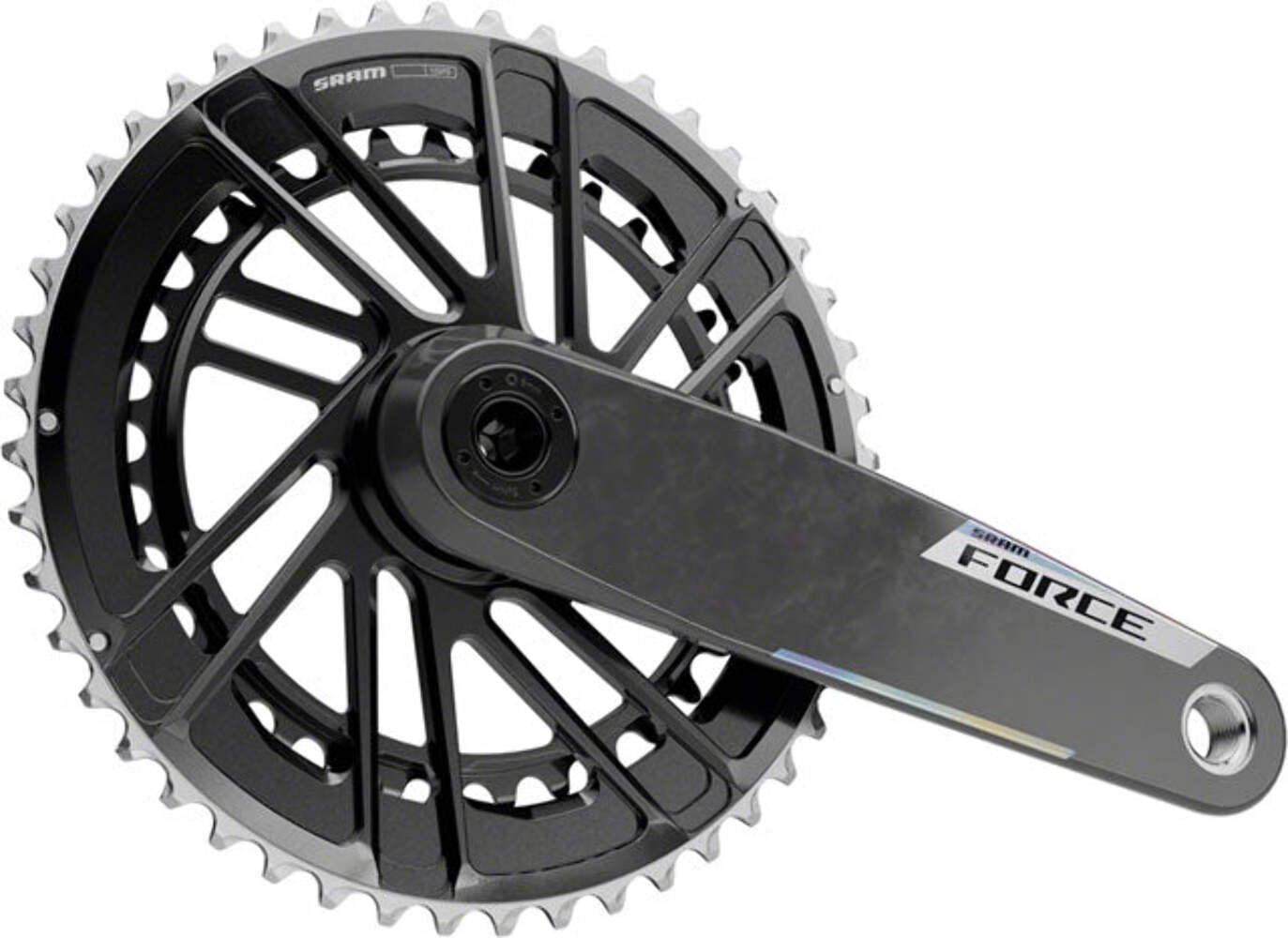 SRAM Force Crankset – 12-Speed, 8-Bolt Direct Mount, DUB Spindle, Carbon, E1