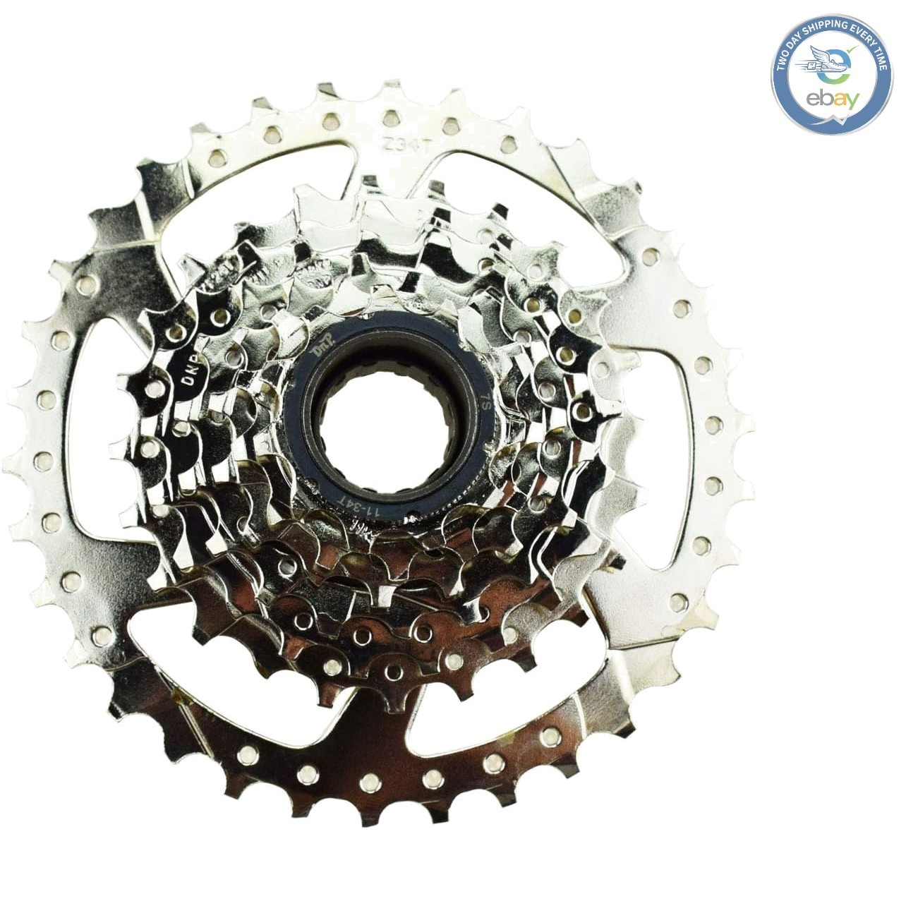 Screw-On 7 Speed Freewheel for Electric Bikes, 34T Gear for Enhanced Climbing