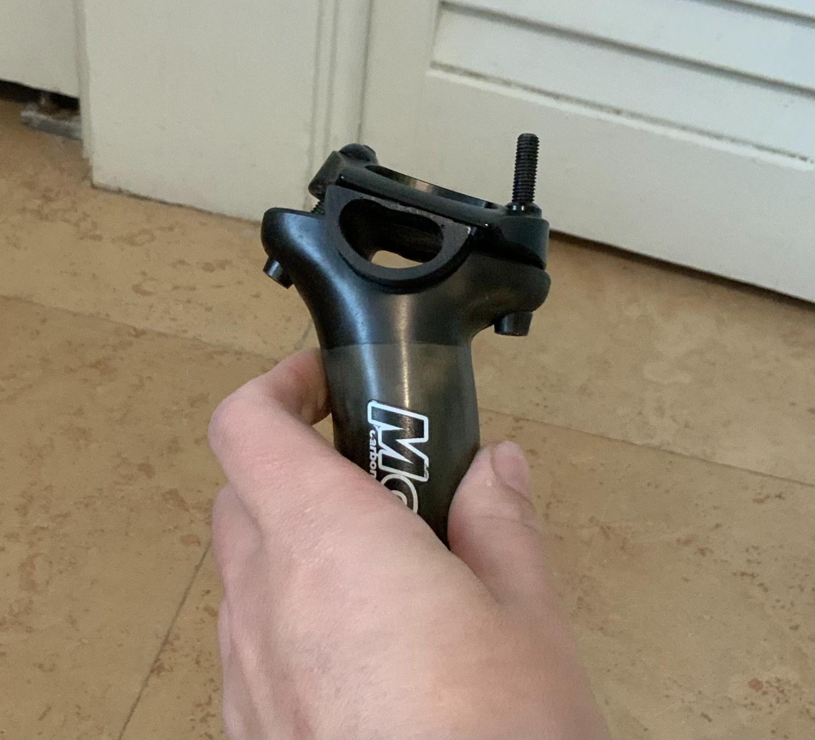 MCFK Carbon Seatpost 31.6mm Ultralight 144g w/ Clamp Black Germany