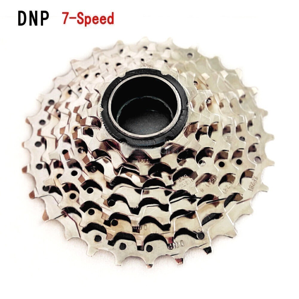 1x DNP 7-Speed Screw-on MTB Bike Freewheel Nickel Plate 11-28T On 34mm thread US