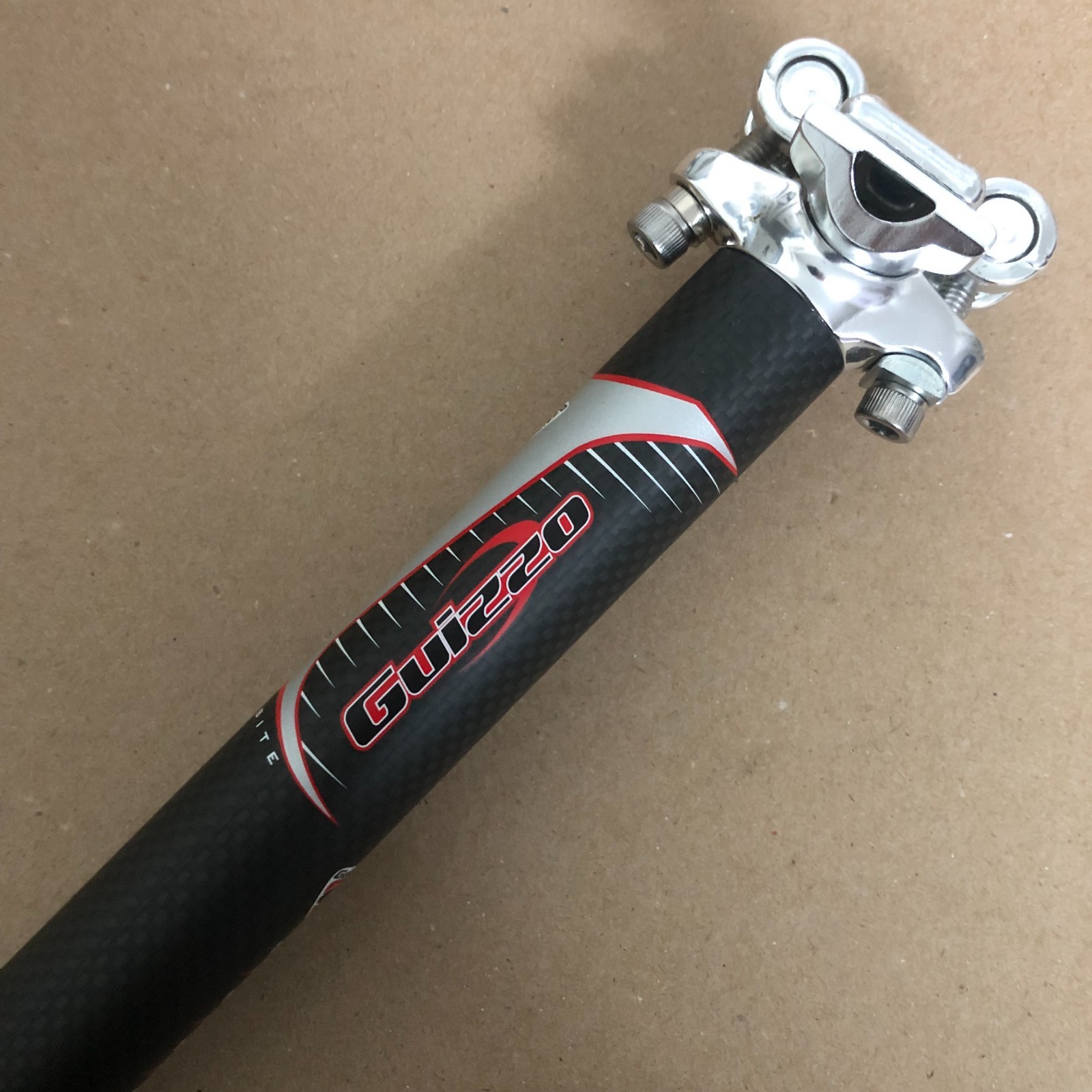 New KALLOY Guizzo Bicycle Carbon Fiber Seat Post 27.2mm Length 400mm Black
