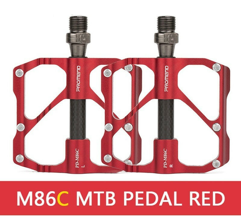 PROMEND Ultralight Carbon Titanium Bicycle Pedal MTB Road Bike Pedal 3 Bearings