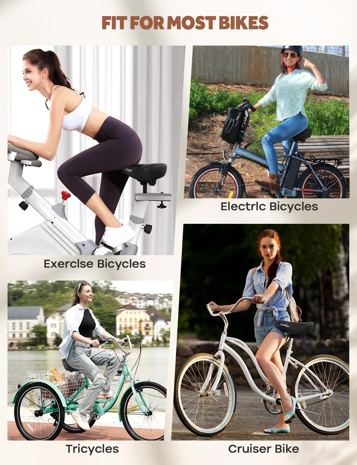 Extra Oversized Bike Seat for Peloton Bike & Bike+, Comfort Bicycle Seat Replace