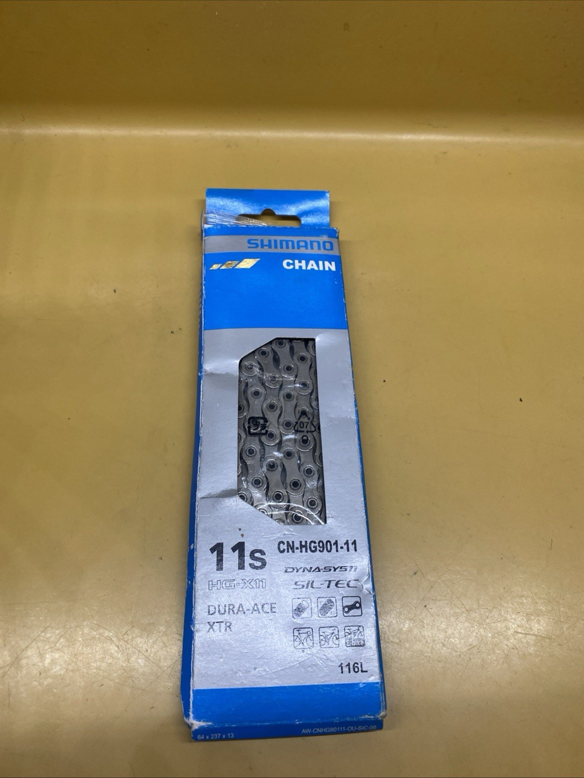 Silver Shimano CN-HG901-11 XTR Dura-Ace 11-Speed 116L Bicycle Chain