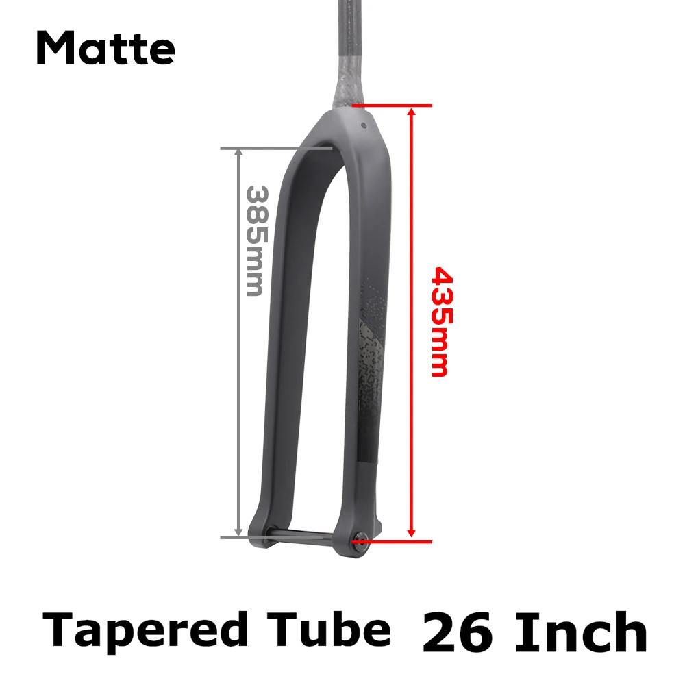 26 27.5 29ER Full Carbon Fiber MTB Rigid Fork 15*110mm Boost Disc Brake
