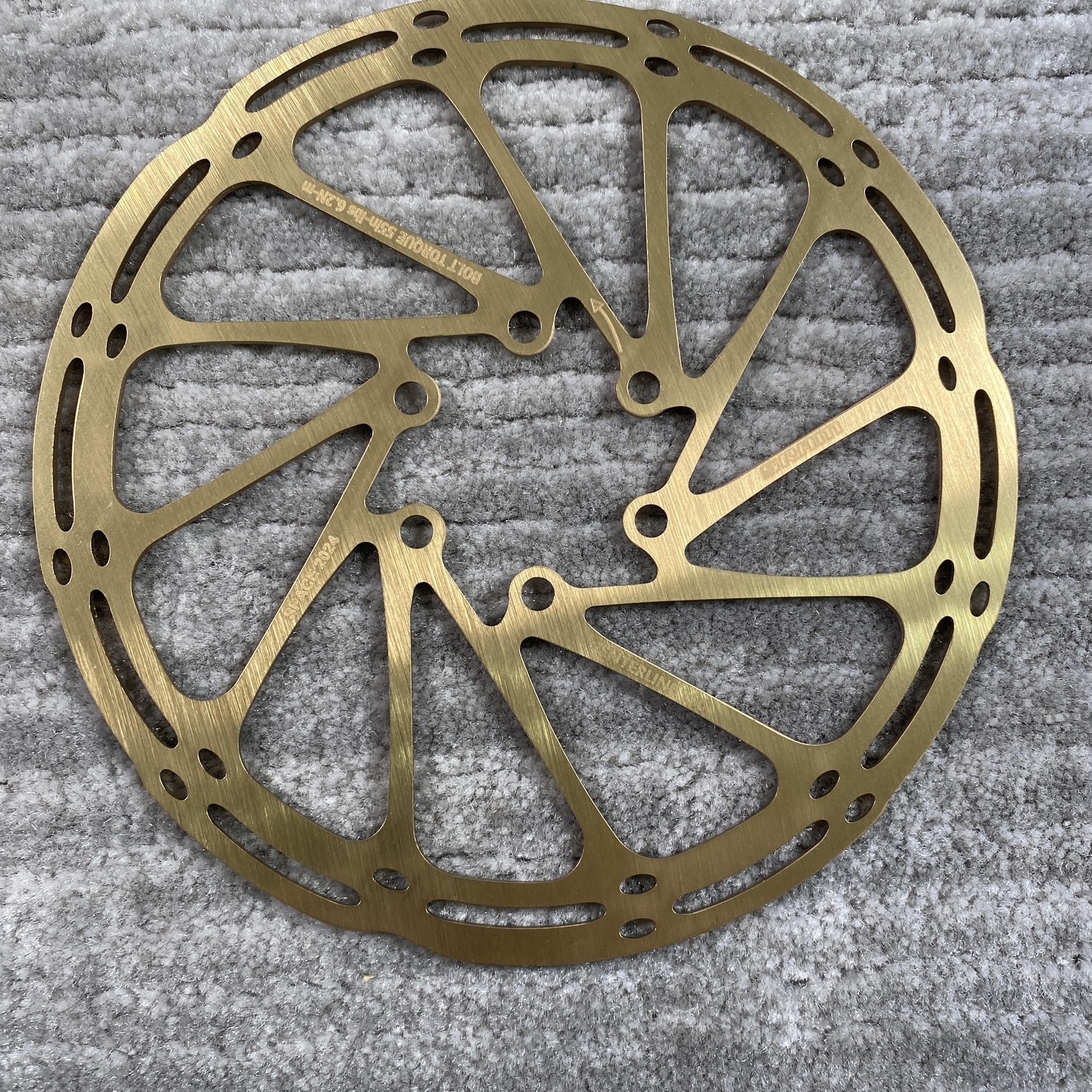 SRAM CenterLine Disc Brake Rotor 160mm 6-Bolt Gold Avid MTB Road Bike Bicycle