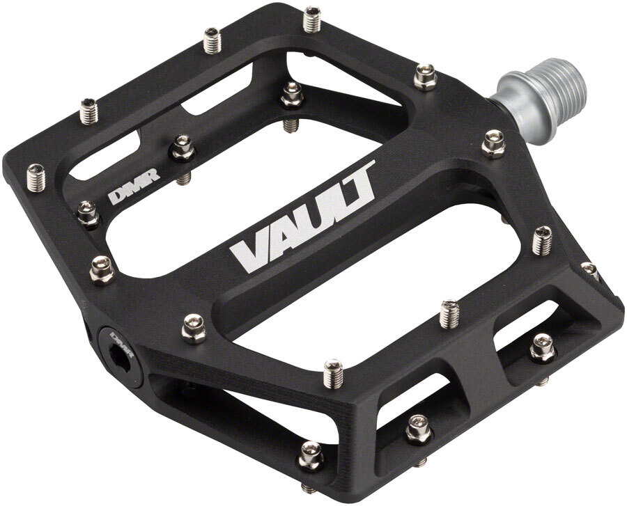 DMR Vault Platform Pedals 9/16″ Concave Alloy Body Removable Pins Sandblast Blk
