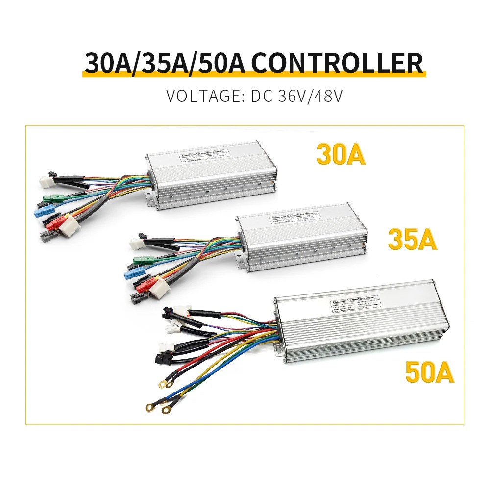 E-bike 36V/48V 30A-50A 1000W-3000W Controller+Display Kits for Electric Bicycle