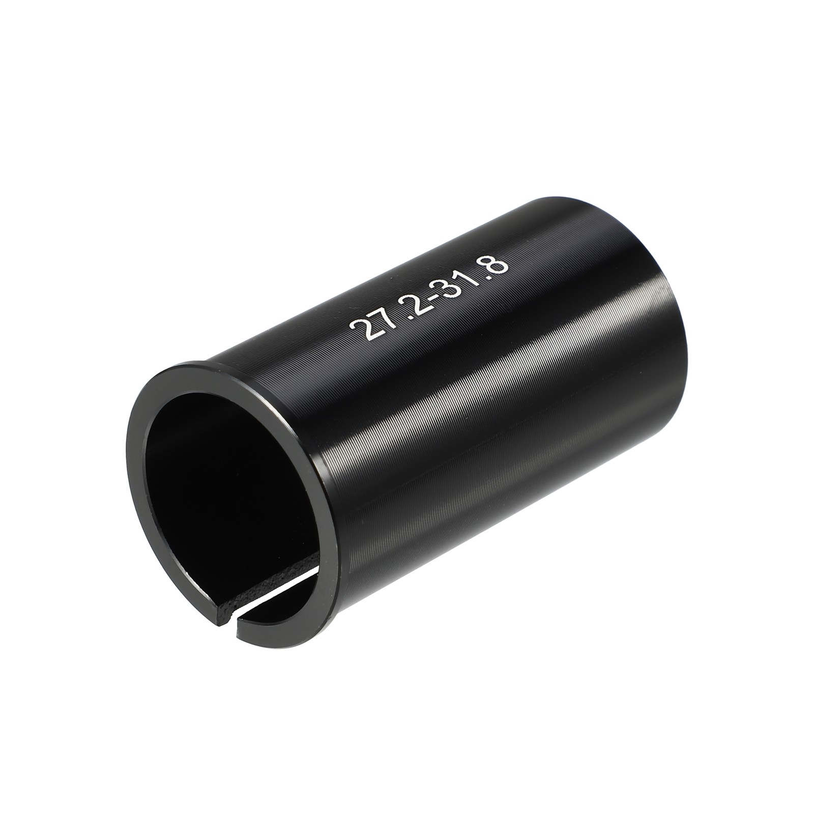 2 Pcs 27.2mm to 31.8mm Bicycle Seat Post Tube Adapter Reducing Sleeve Black