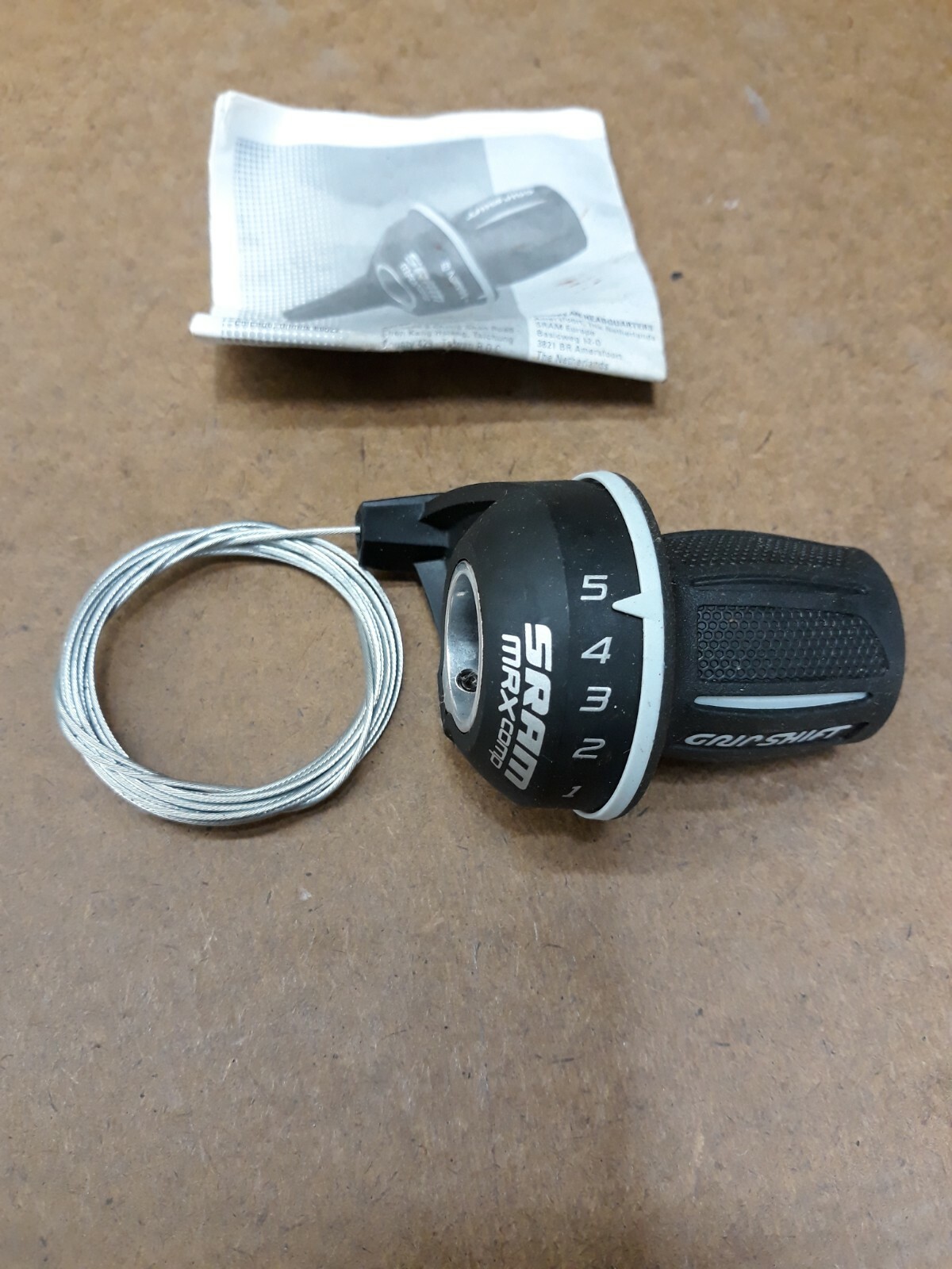SRAM GripShift MRX 5-Speed Left Rear Shifter Black