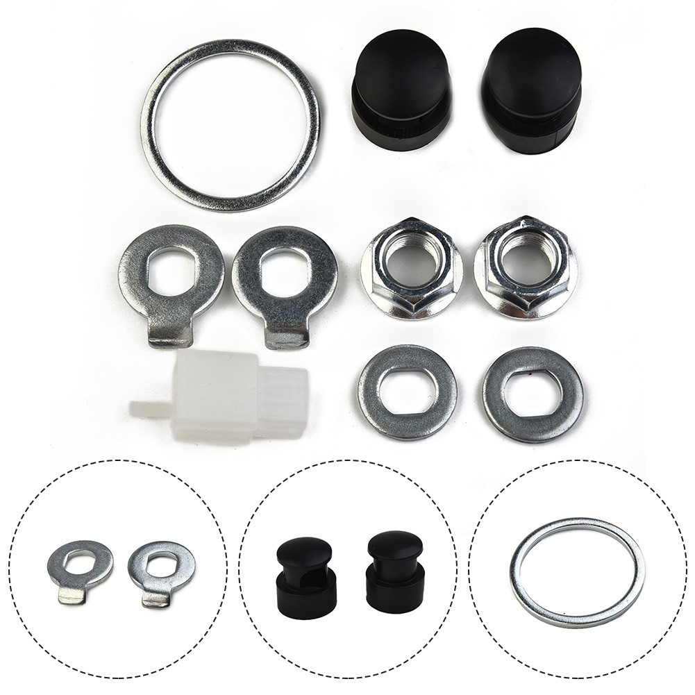 bike Hub Motor Axle For M14 Lock Nut/ Lock Washer /spacer/ Nut Cover