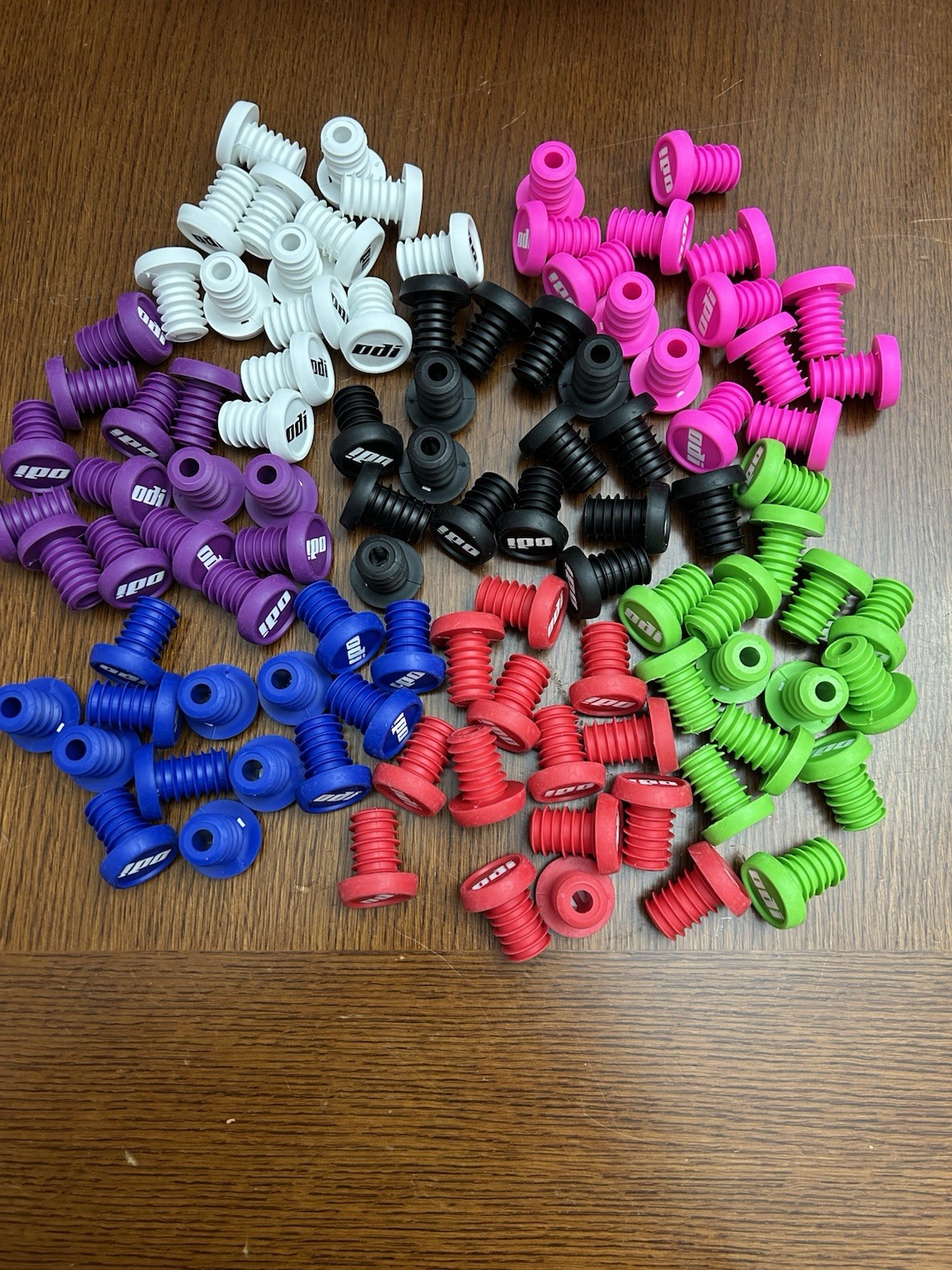 ODI BMX Nylon Bar ends Pink/Green/White/Black/Blue/Purple/Red PAIR