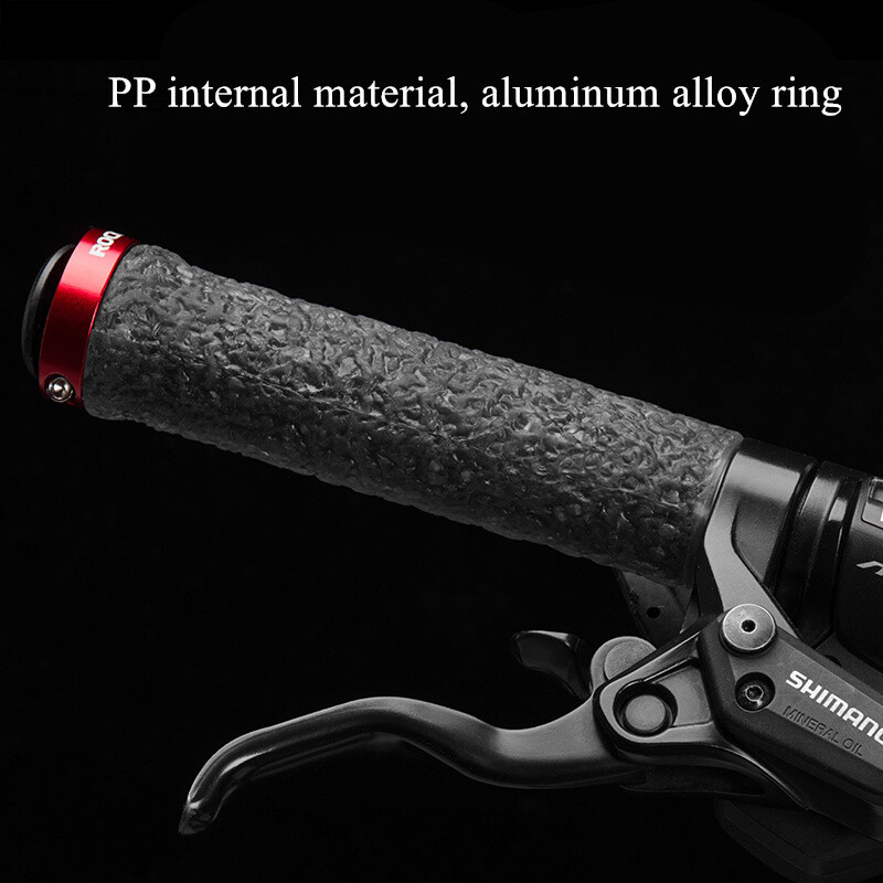 ROCKBROS Bike Handlebar Grips,Single Lock on Bike Soft Non-Slip-Rubber Hand Grip