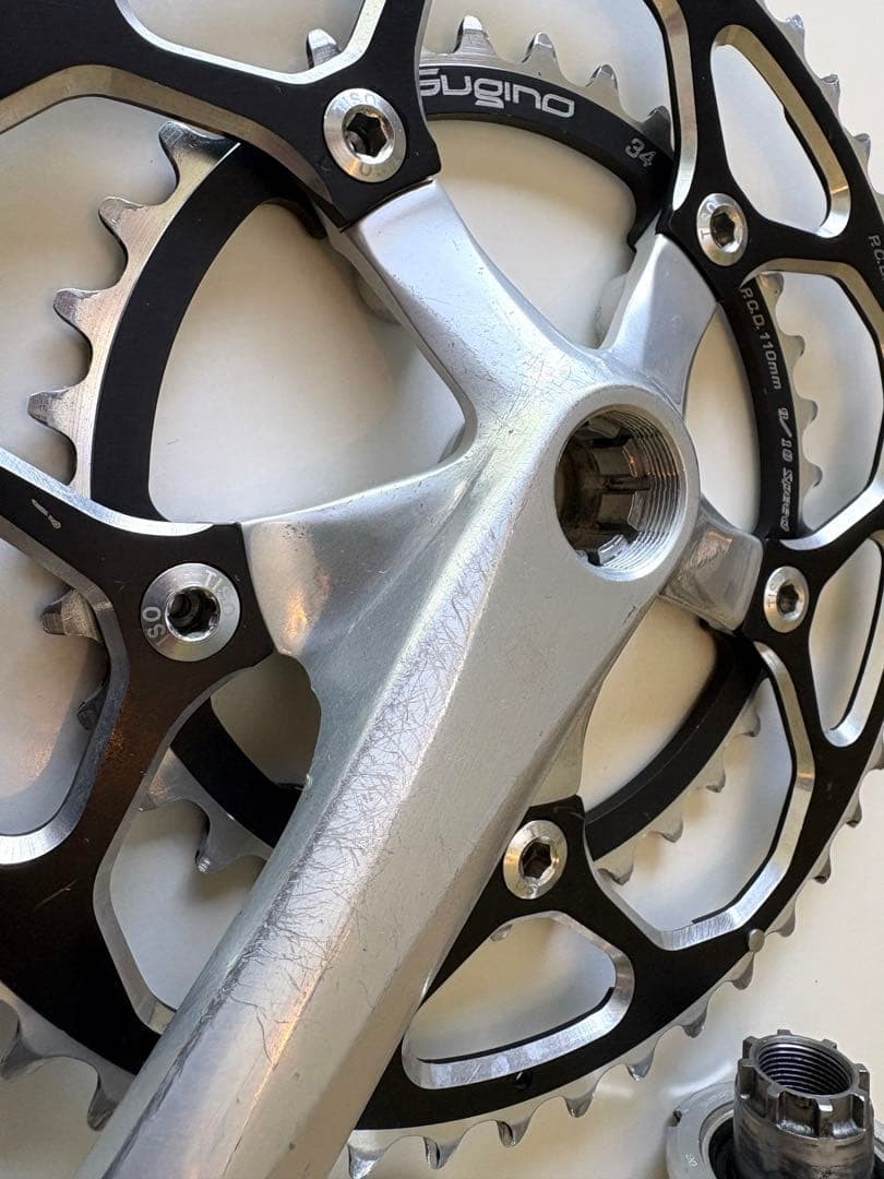 Sugino Cospea Crankset 48/34T 170mm himano Dura-Ace BB-7700 9/10s Used Japan