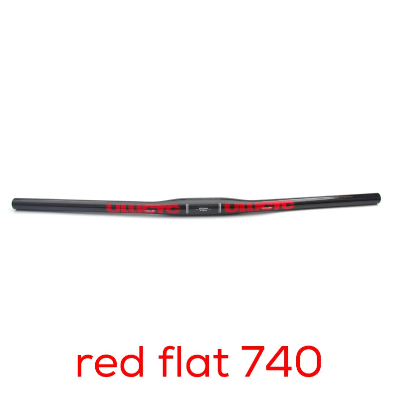 Carbon Fiber Mountain Flat Riser Bar 31.8mm Stem Clamp Bicycle Handlebar