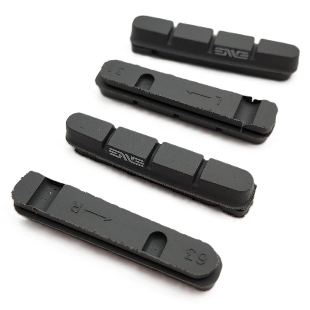 2 Pack ENVE Carbon Brake Shoes for Smooth Brake Tracks, Shimano / SRAM, Gray