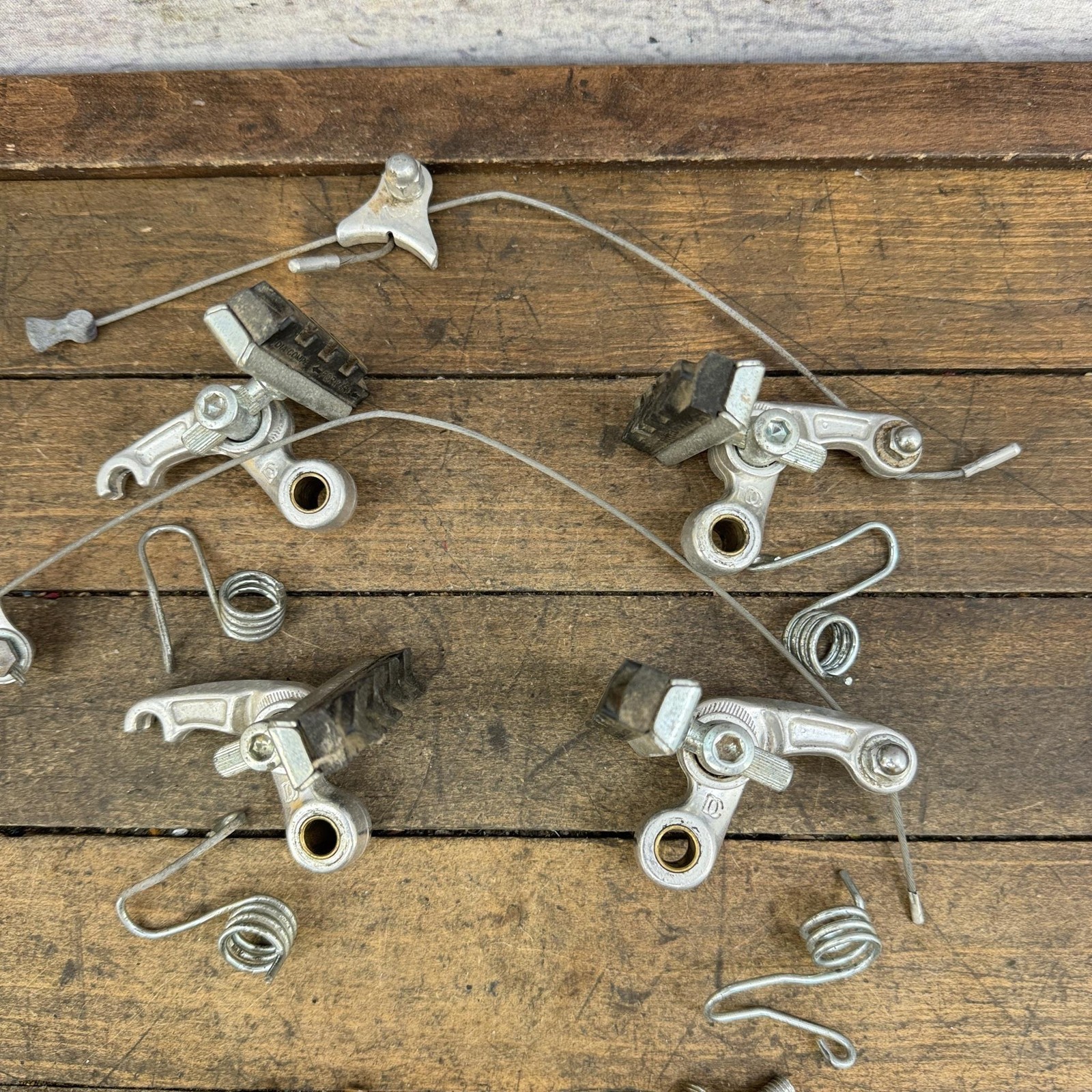 Vintage Dia Compe 981 Cantilever Brake Set Silver Japan 1980s ATB MTB Touring