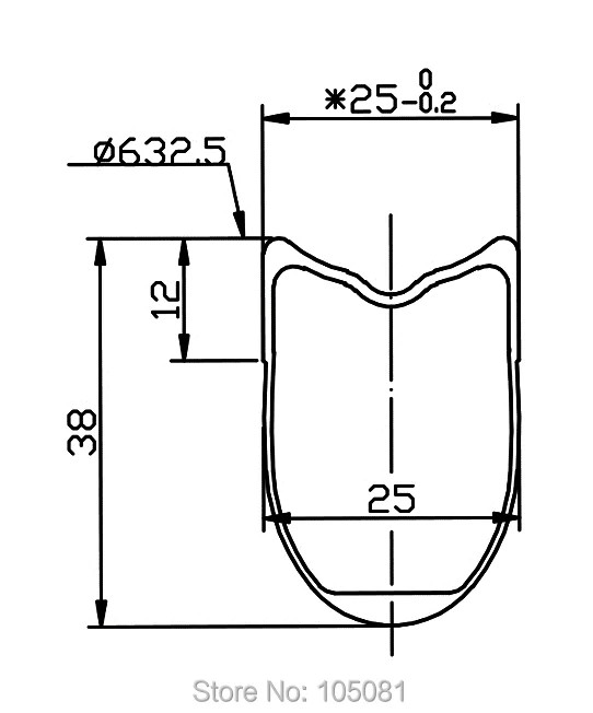 700C Full Carbon Fiber Rim Bicycle Ring Matt Glossy 3K UD 12K for Road Bike