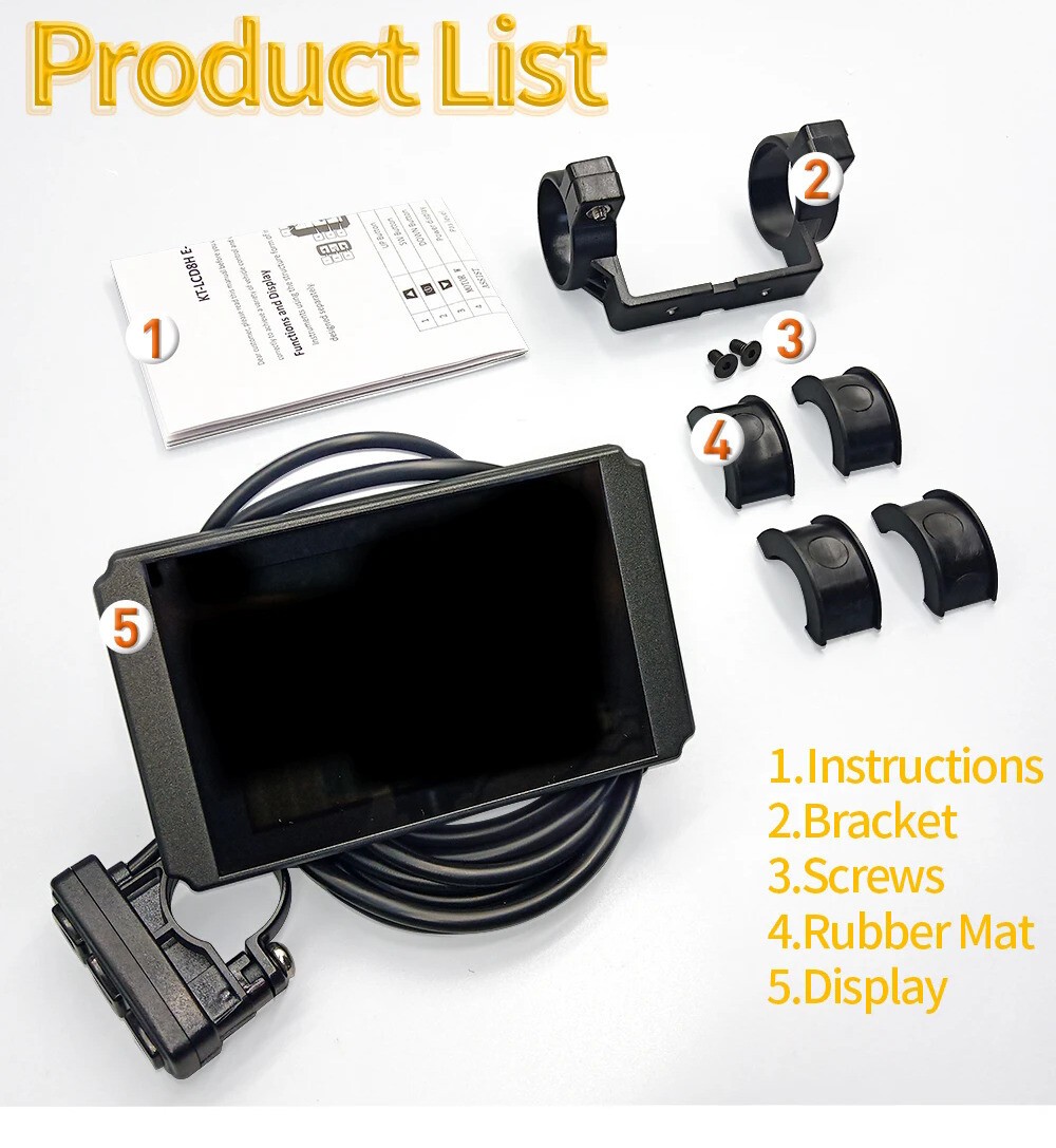 E-bike 36V/48V 30A-50A 1000W-3000W Controller+Display Kits for Electric Bicycle
