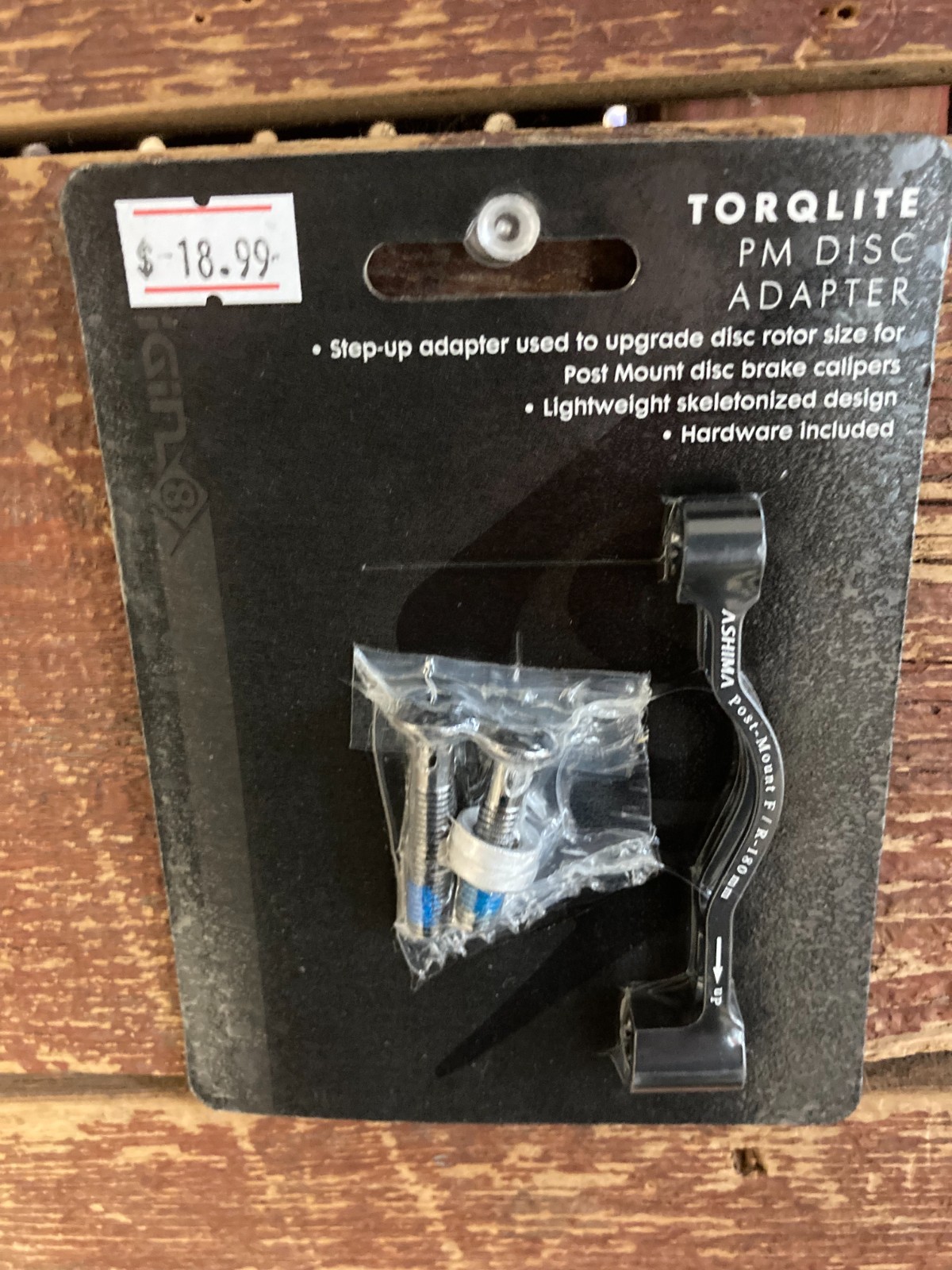 Origin8 TorqLite Post Mount Disc Adapter 20mm FT/RR Post Mount 160/180