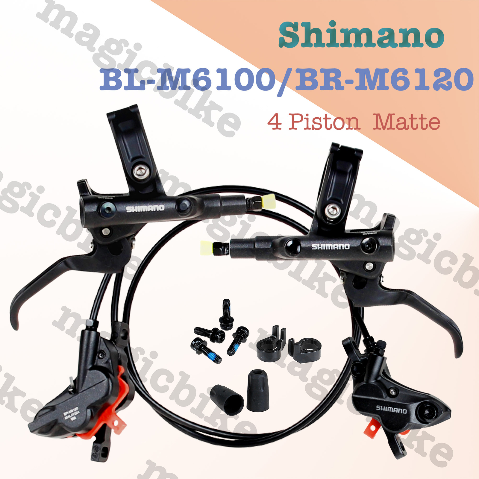 NEW Shimano BL-M6100/BR-M6120 Enduro/ Trail Hydraulic 4 Piston Disc Brake J-kit